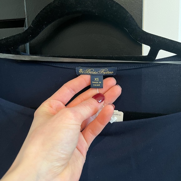 Navy blue Brooks Brothers top, super soft! - Picture 2 of 2